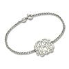 Pulsera personalizada con monograma de plata esterlina para él / ella