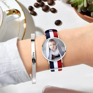 Uniseks fotohorloge kleur nylon band