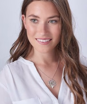 Family Tree Sterling Silver Personalized Necklace