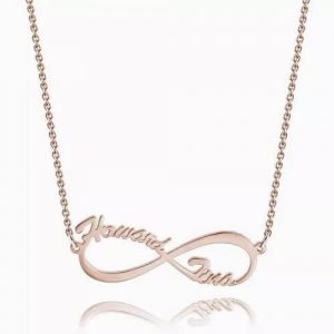 Infinity Name Necklace Rose Gold Plated