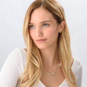 Infinity Naam Ketting Rosé Verguld
