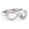 Mom's Infinite Love Ring with 3 Stones
