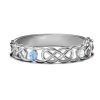 Bague Infinity entrelacée deux pierres