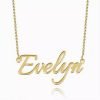 Personalized Name Necklace 14k Gold Plated