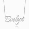 Personalized Name Necklace Silver