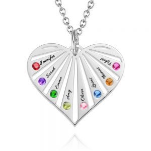 Collar familiar con piedras natales