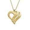 Collana Two Hearts Forever One placcata oro con diamanti