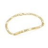 Pulsera de identificación de mujer #039; chapado en oro