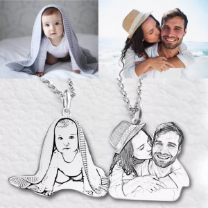 Personalized Pet Memorial Photo Necklace