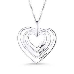Collar Corazones Familiares