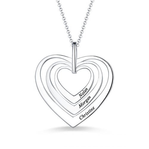 Familie harten ketting