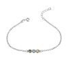 Personligt Birthstone Armband Sterling Silver
