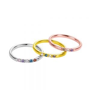Personalized Family 1-13 Birthstones Ring