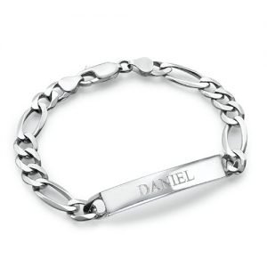 Pulsera de hombre con identificación grabada