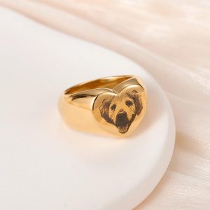 Pet Photo Signet Ring